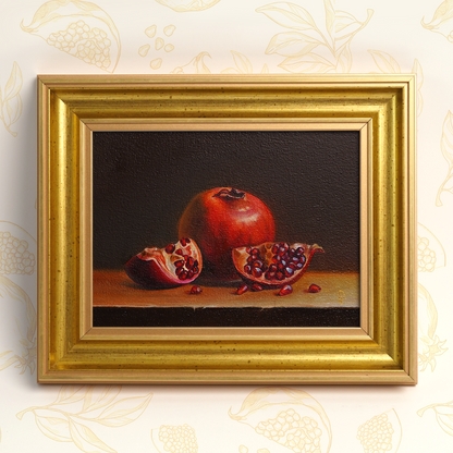 Original Pomegranate Oil Painting