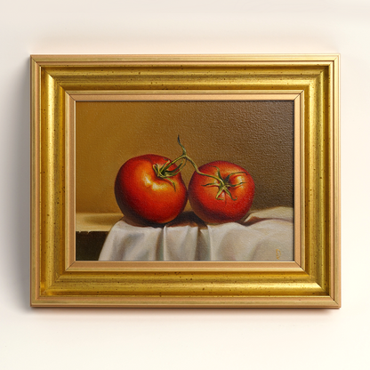 Original Tomatoes Oil Painting