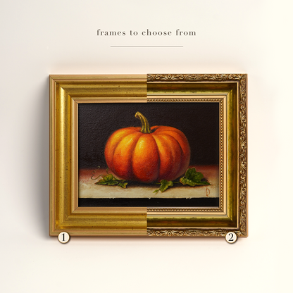 Original Pumpkin Oil Painting
