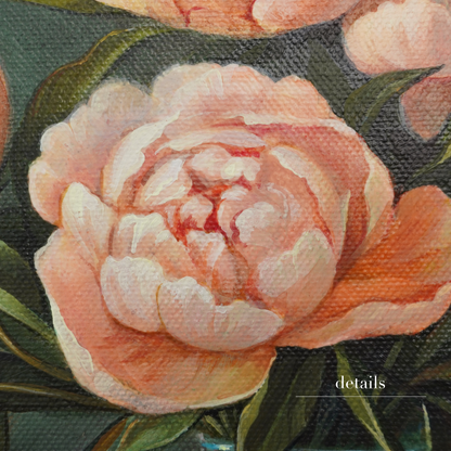 Original Peonies Oil Painting