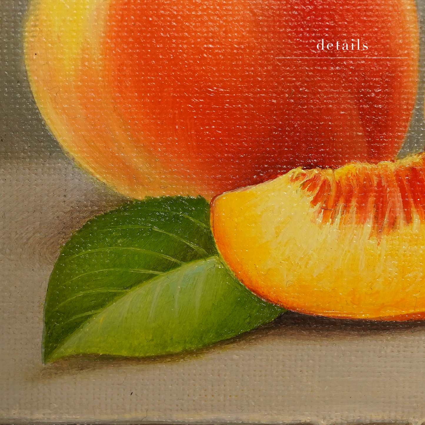 Original Peaches Oil Painting