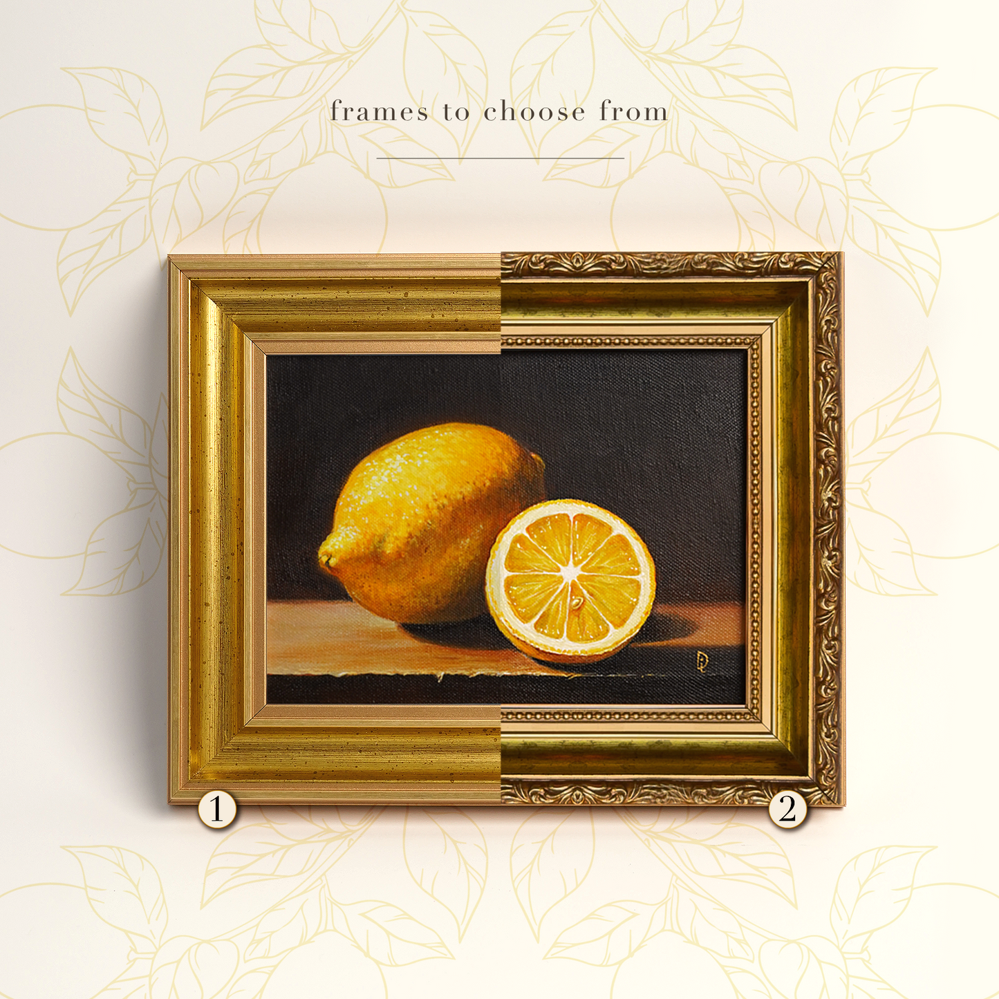 Original Lemon Oil Painting