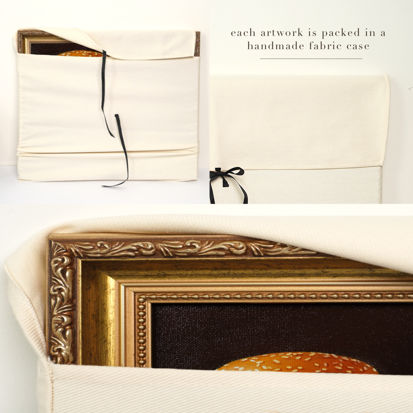 Original Burger Miniature Oil Painting