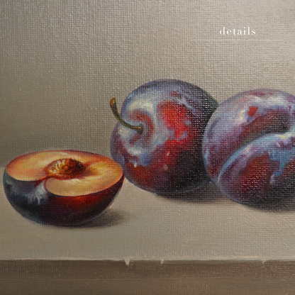 Original Plums Oil Painting