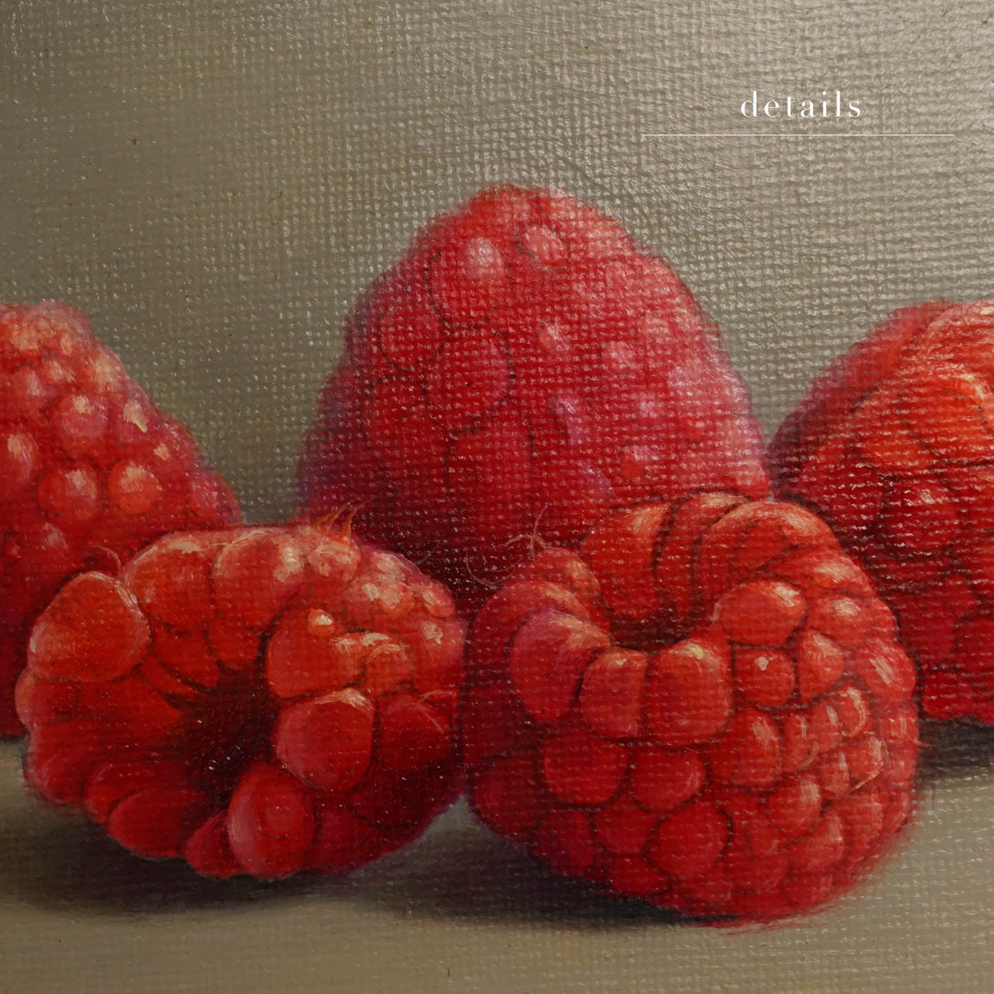 Original Raspberries Oil Painting