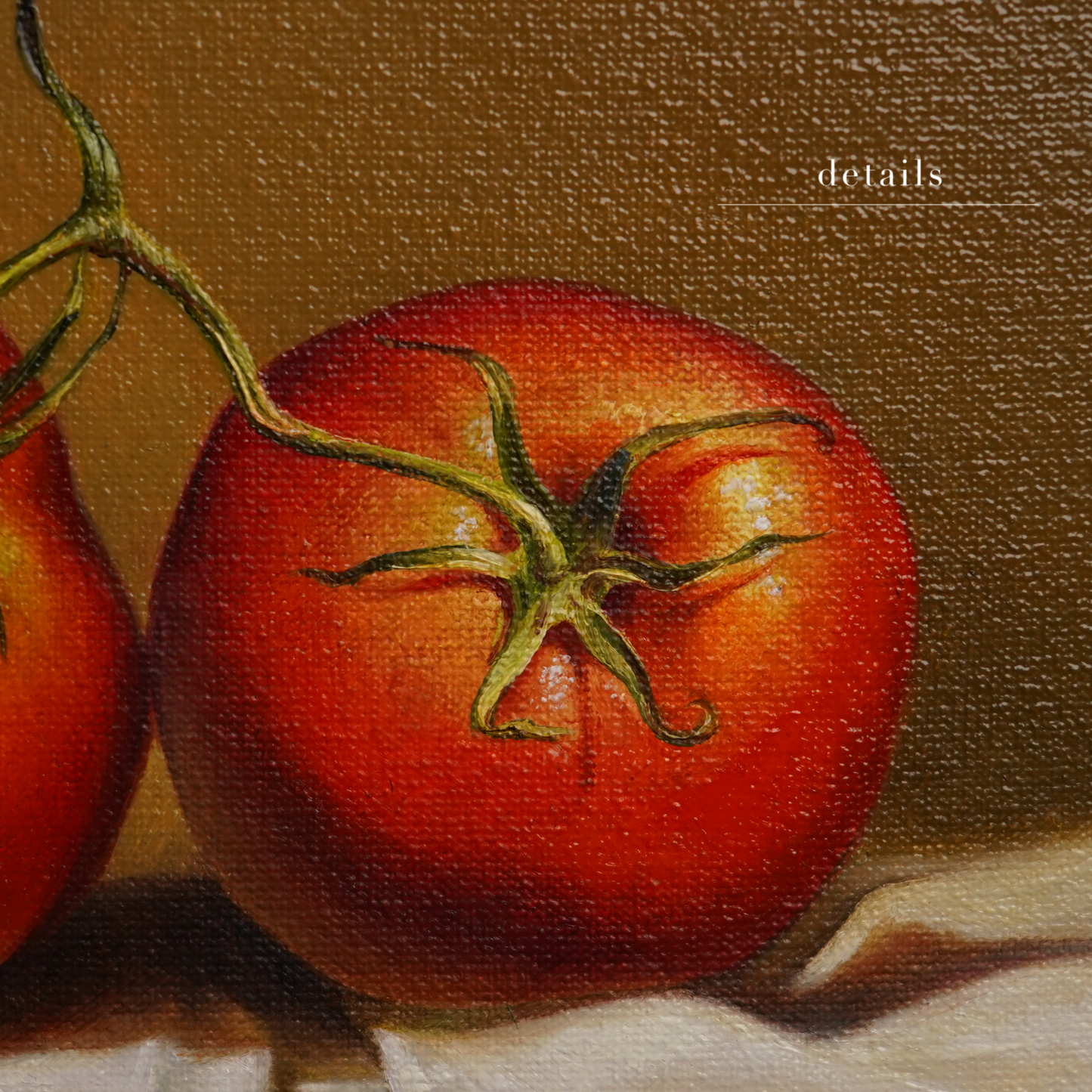Original Tomatoes Oil Painting