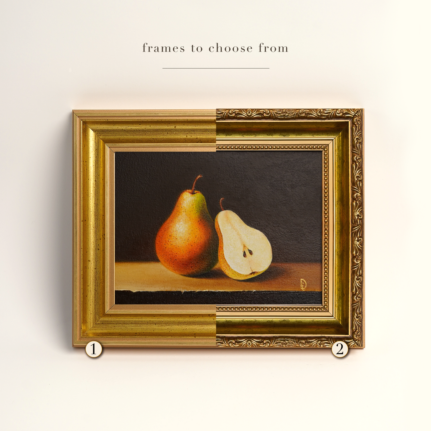 Original Pears Oil Painting