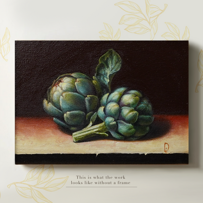 Original Artichoke Oil Painting