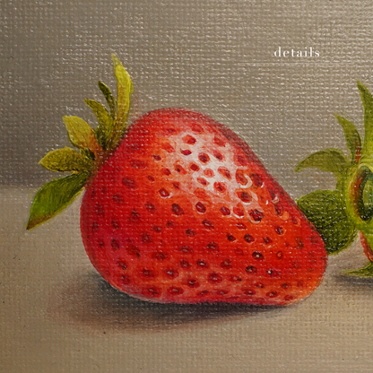 Original Strawberries Oil Painting