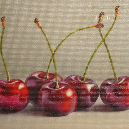 Original Cherries Oil Painting