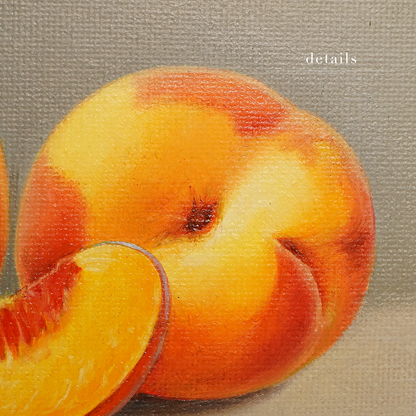 Original Peaches Oil Painting