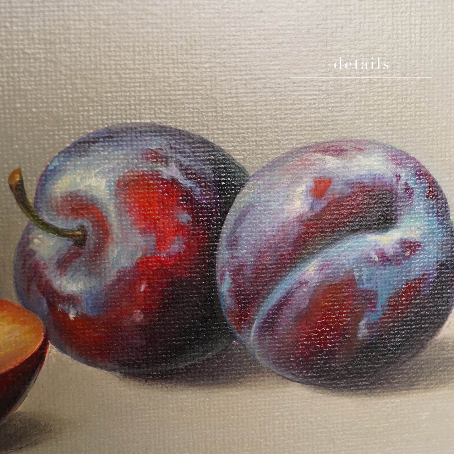 Original Plums Oil Painting