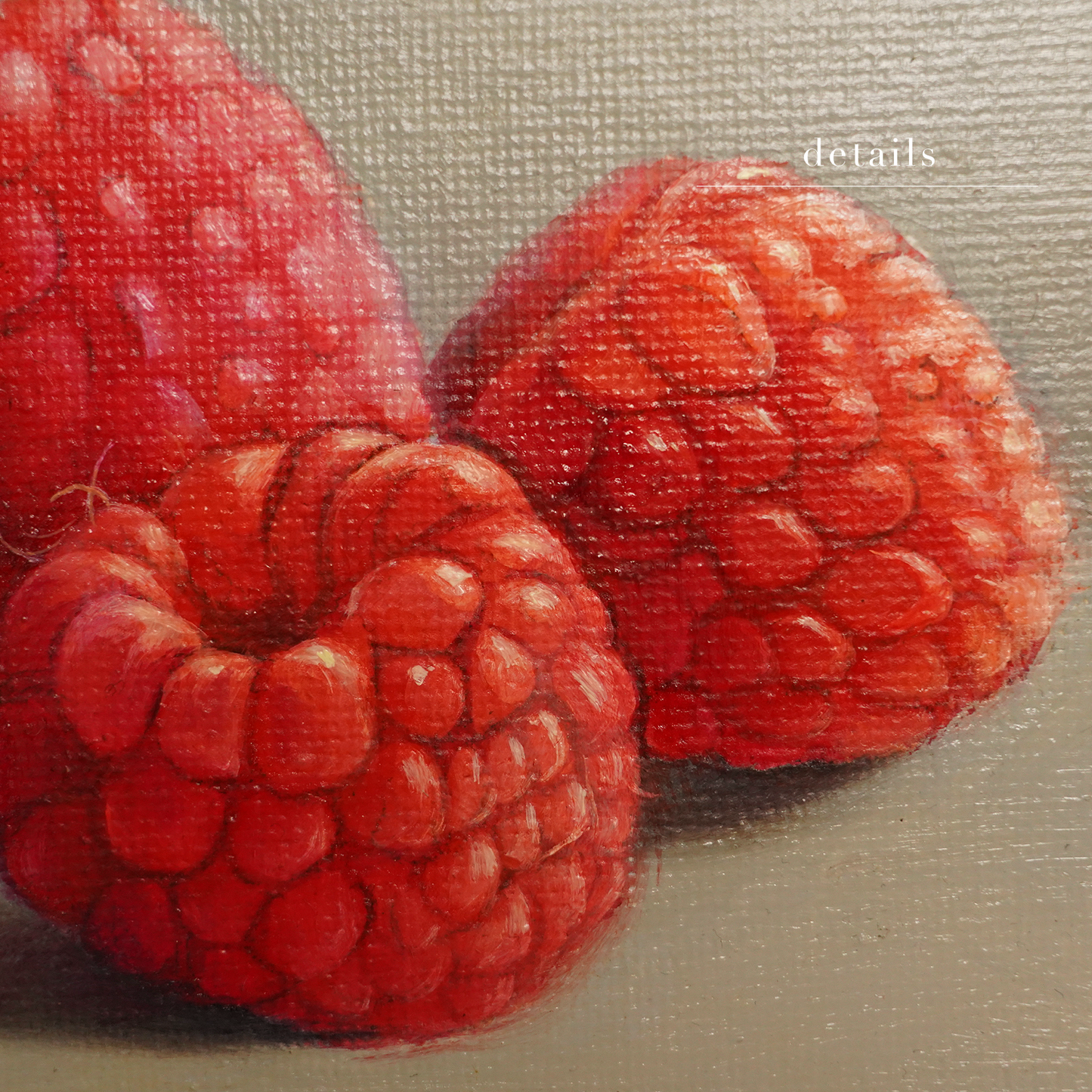 Original Raspberries Oil Painting
