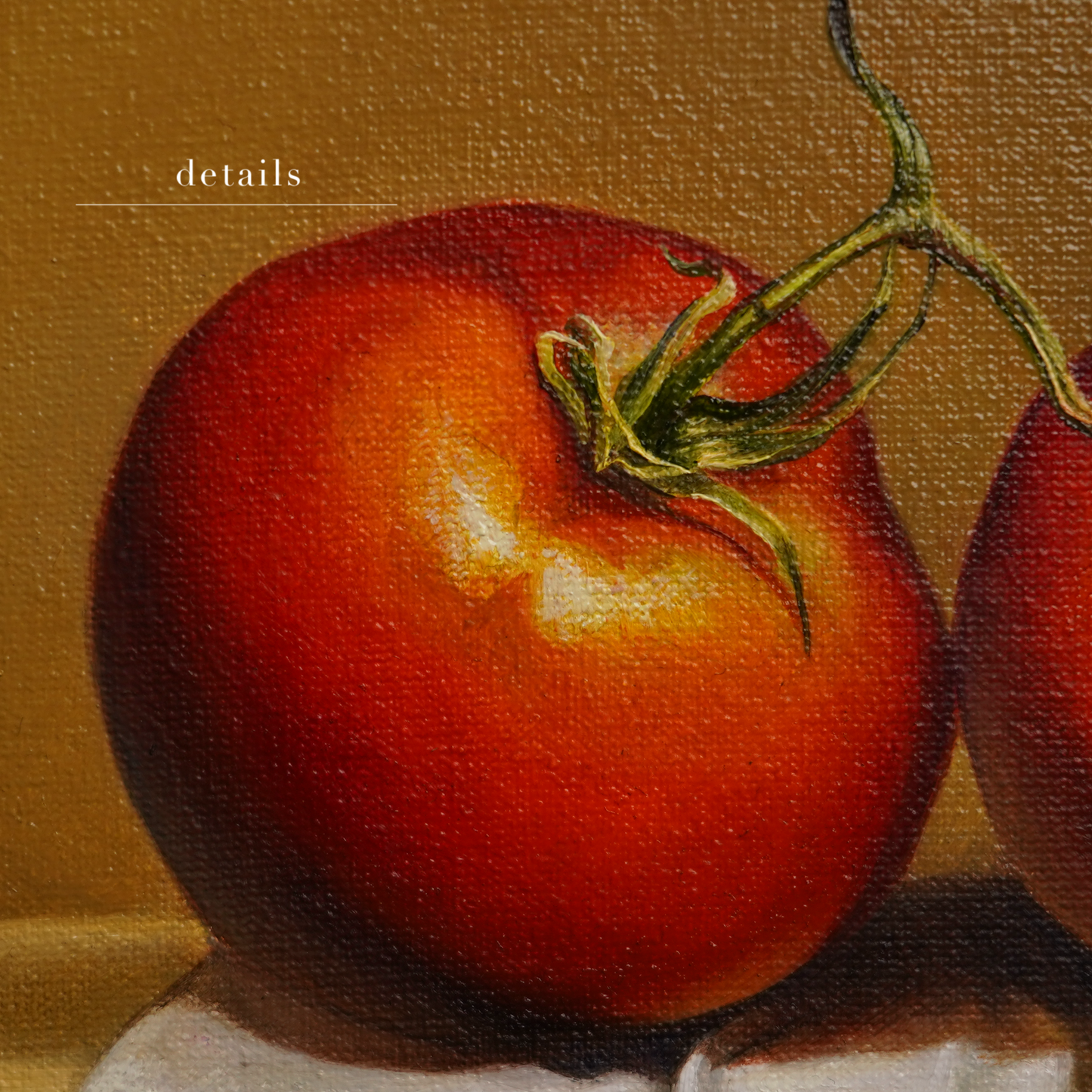 Original Tomatoes Oil Painting