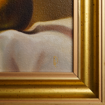 Original Plum & Pear Oil Painting