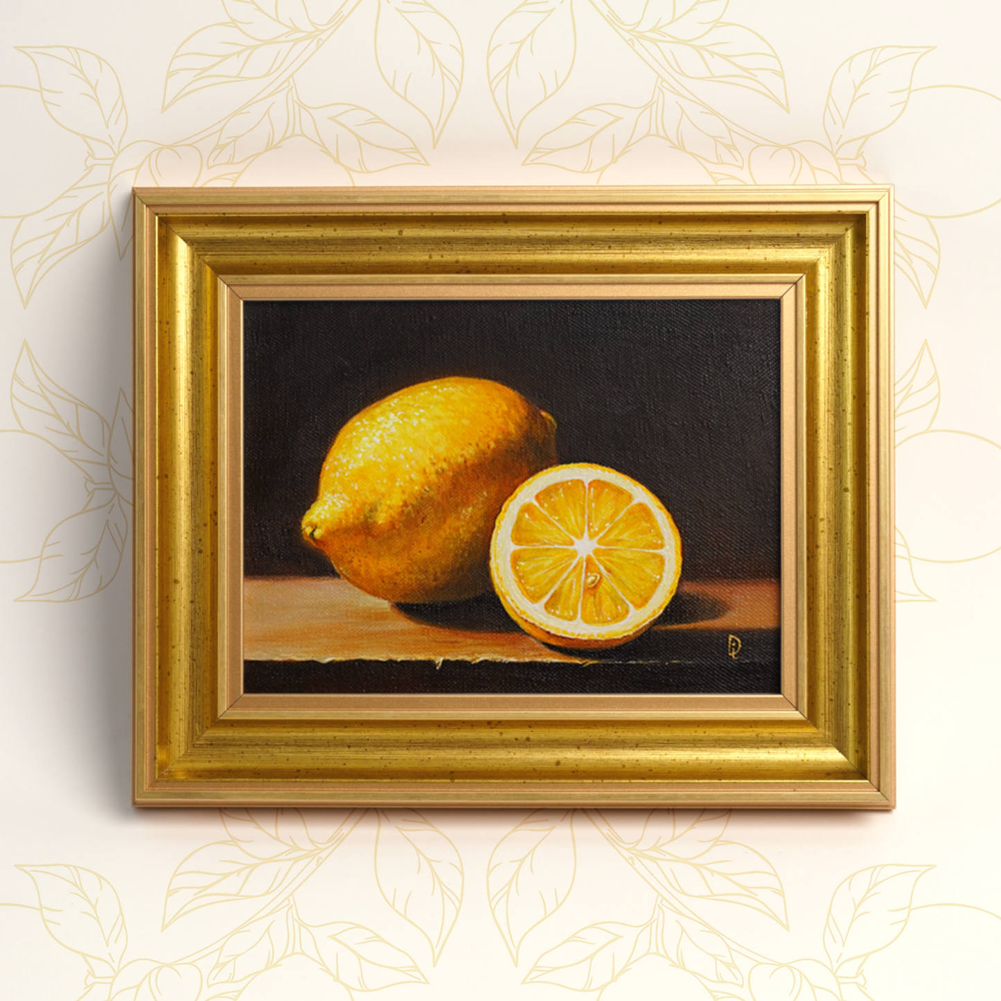 Original Lemon Oil Painting