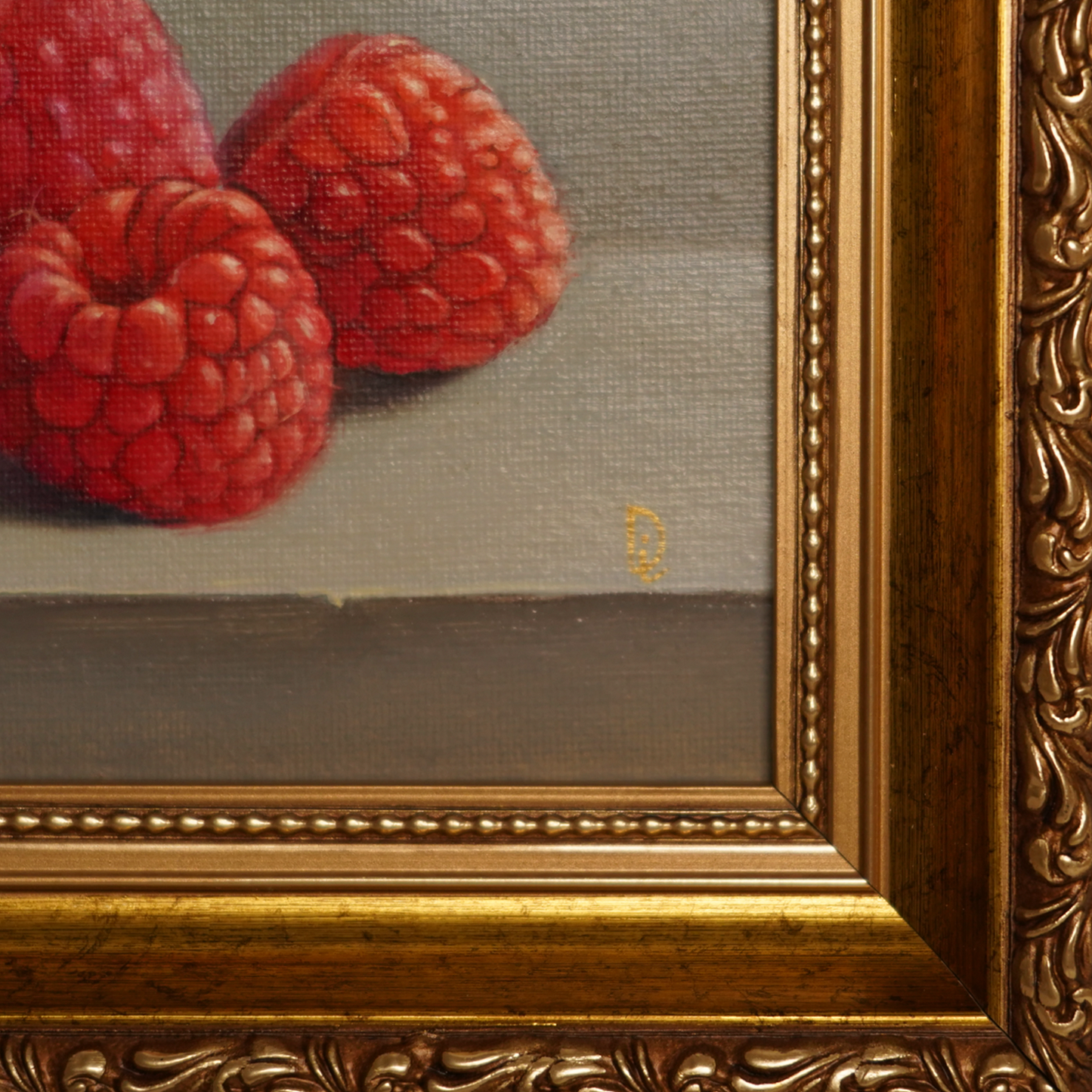 Original Raspberries Oil Painting