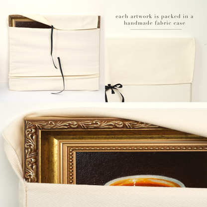 Original Coffee Cup Miniature Oil Painting