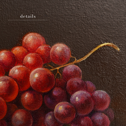 Original Grapes Oil Painting