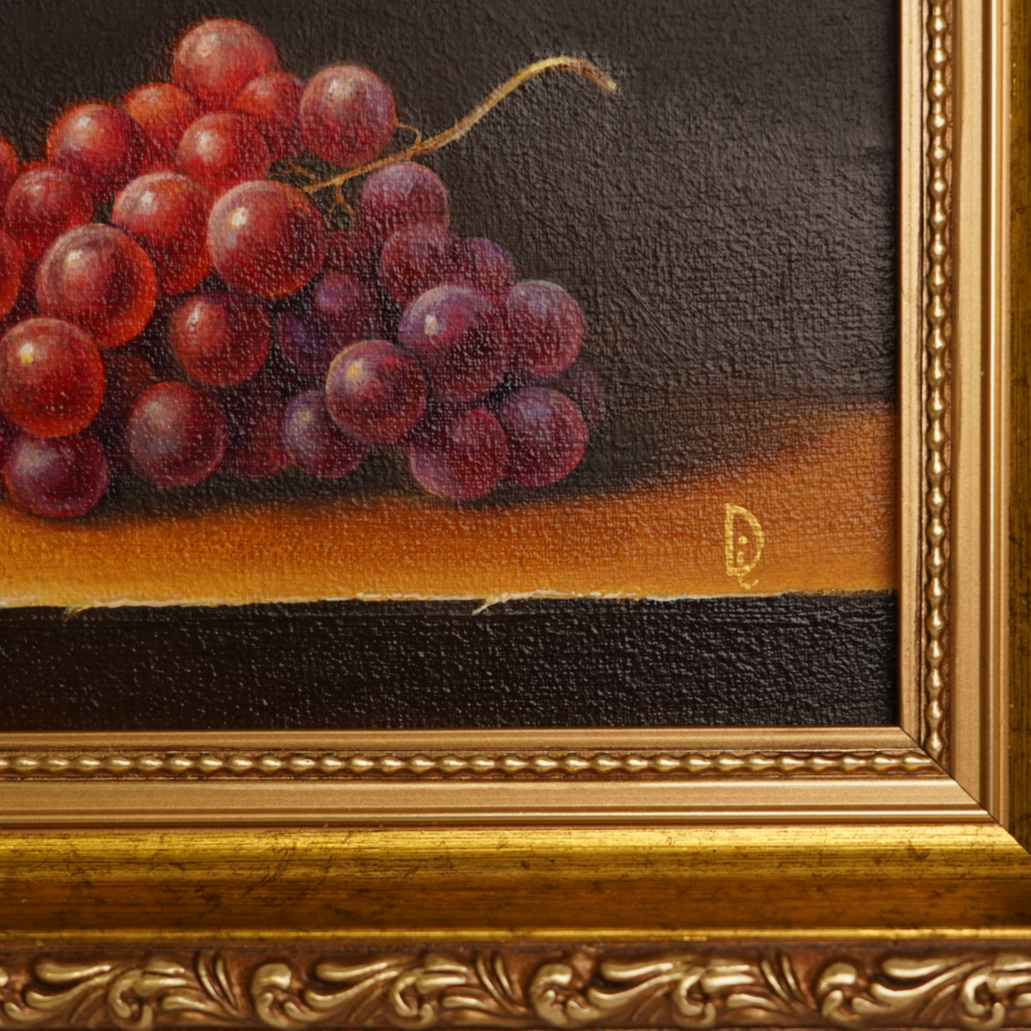 Original Grapes Oil Painting