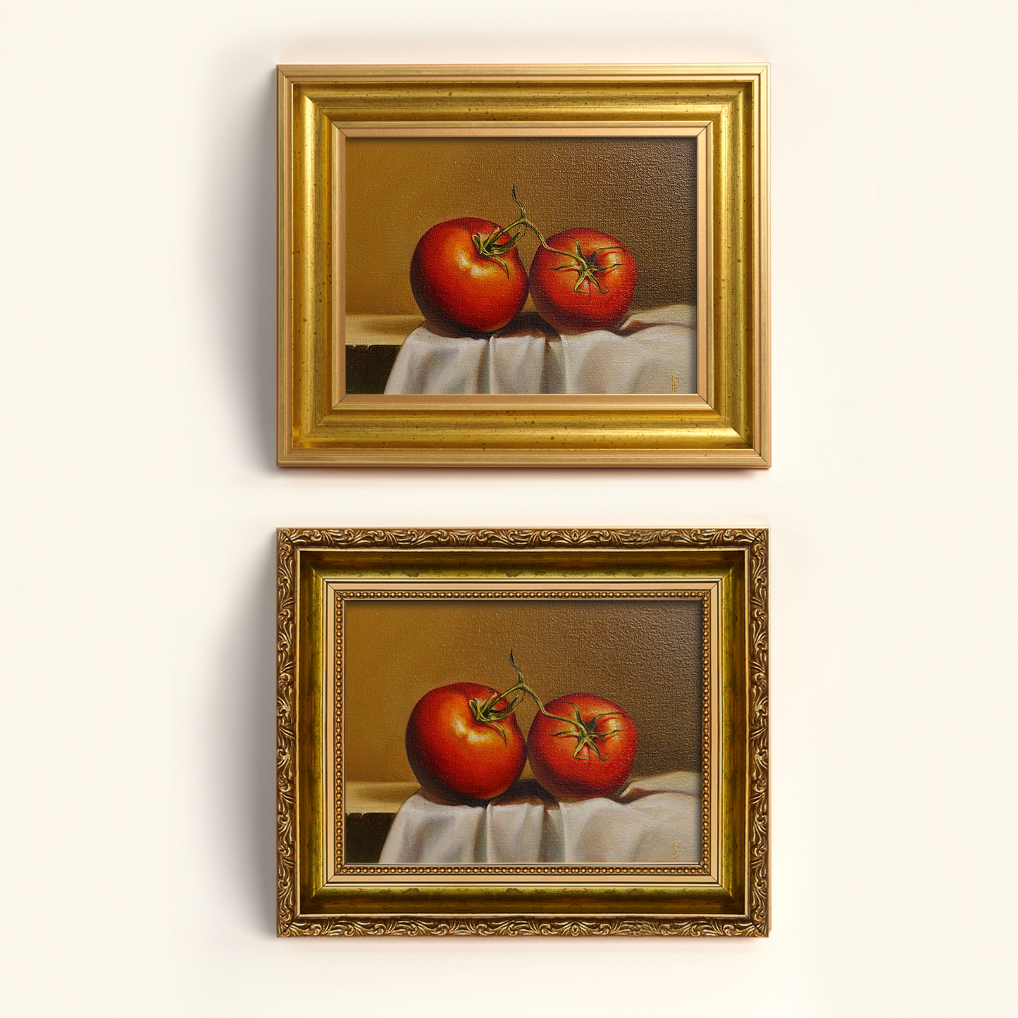 Original Tomatoes Oil Painting