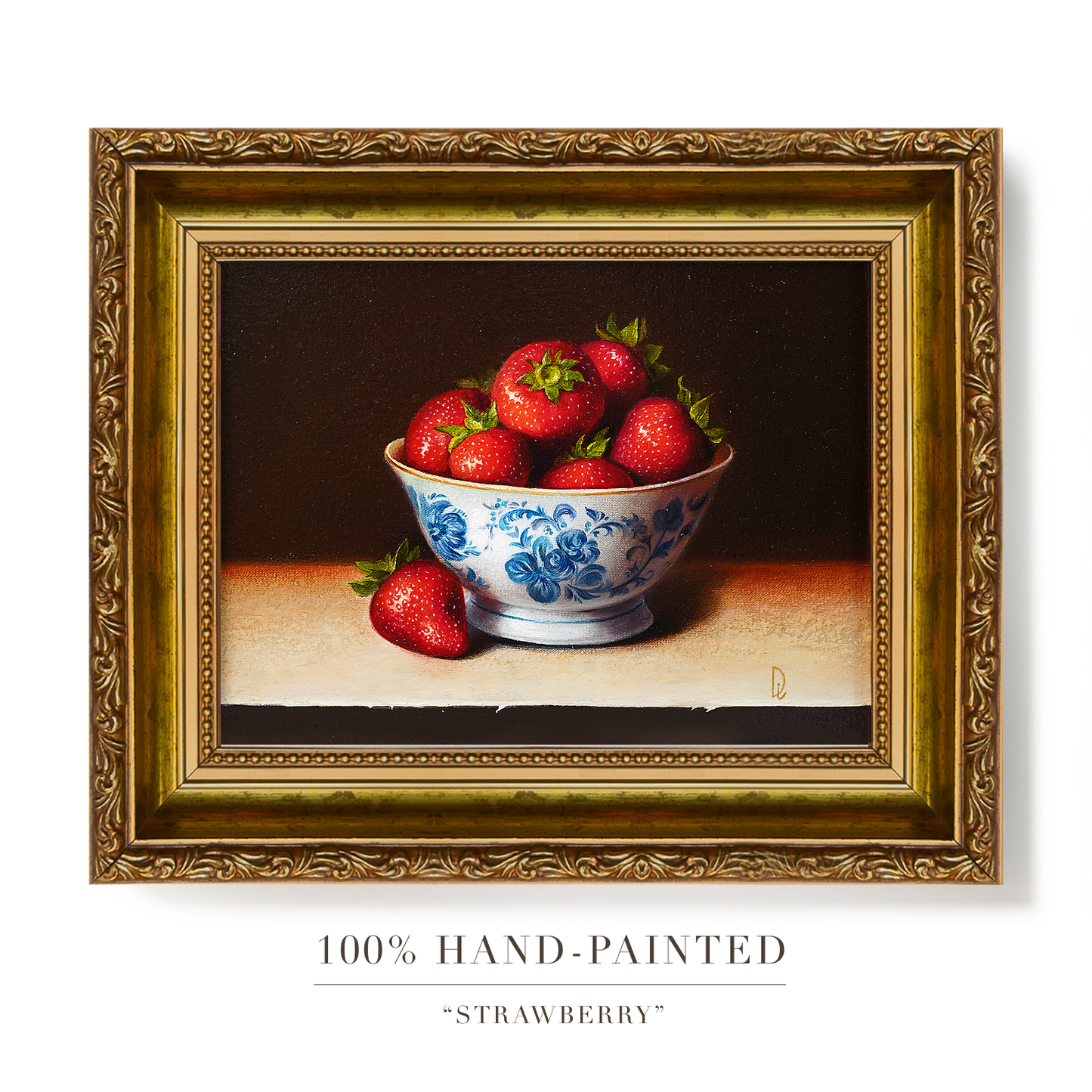 Original Strawberries Oil Painting
