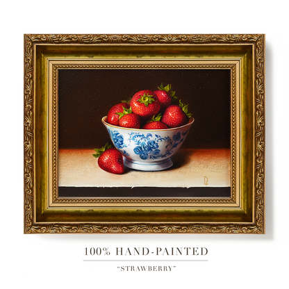 Original Strawberries Oil Painting