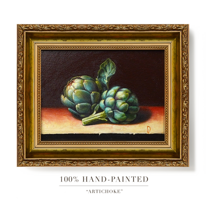 Original Artichoke Oil Painting