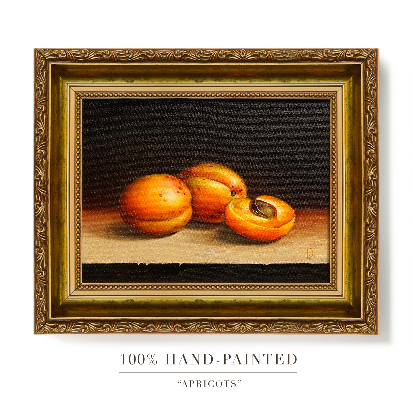 Original Apricots Oil Painting