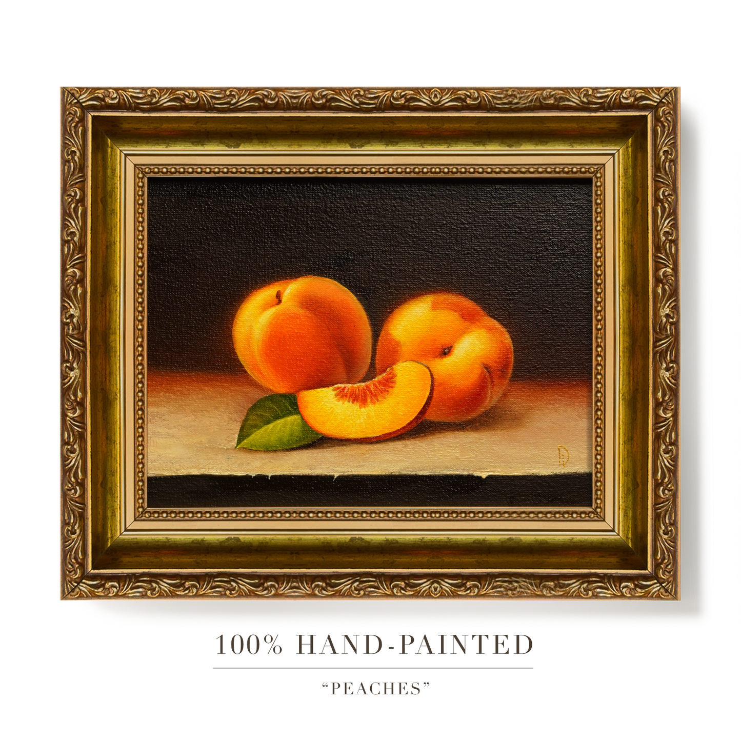 Original Peaches Oil Painting