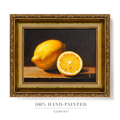 Original Lemon Oil Painting