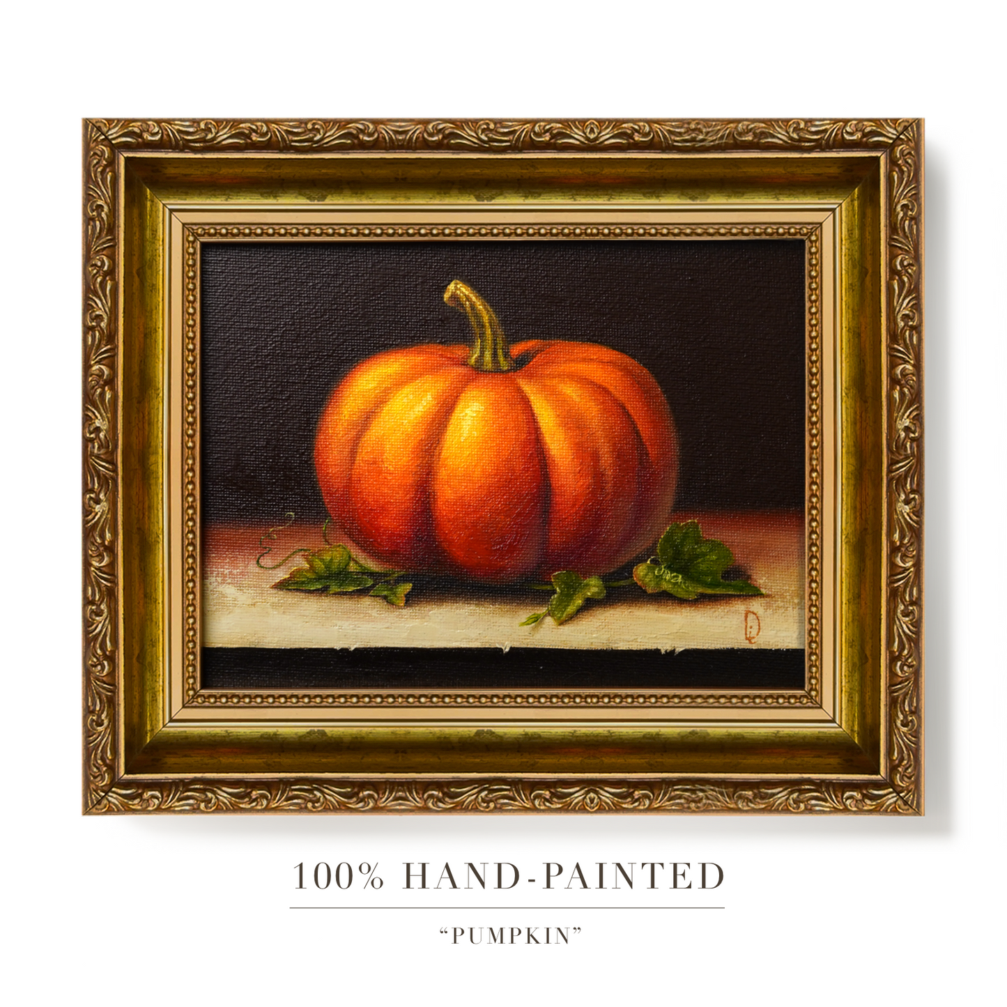 Original Pumpkin Oil Painting