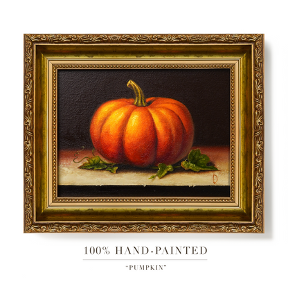 Original Pumpkin Oil Painting