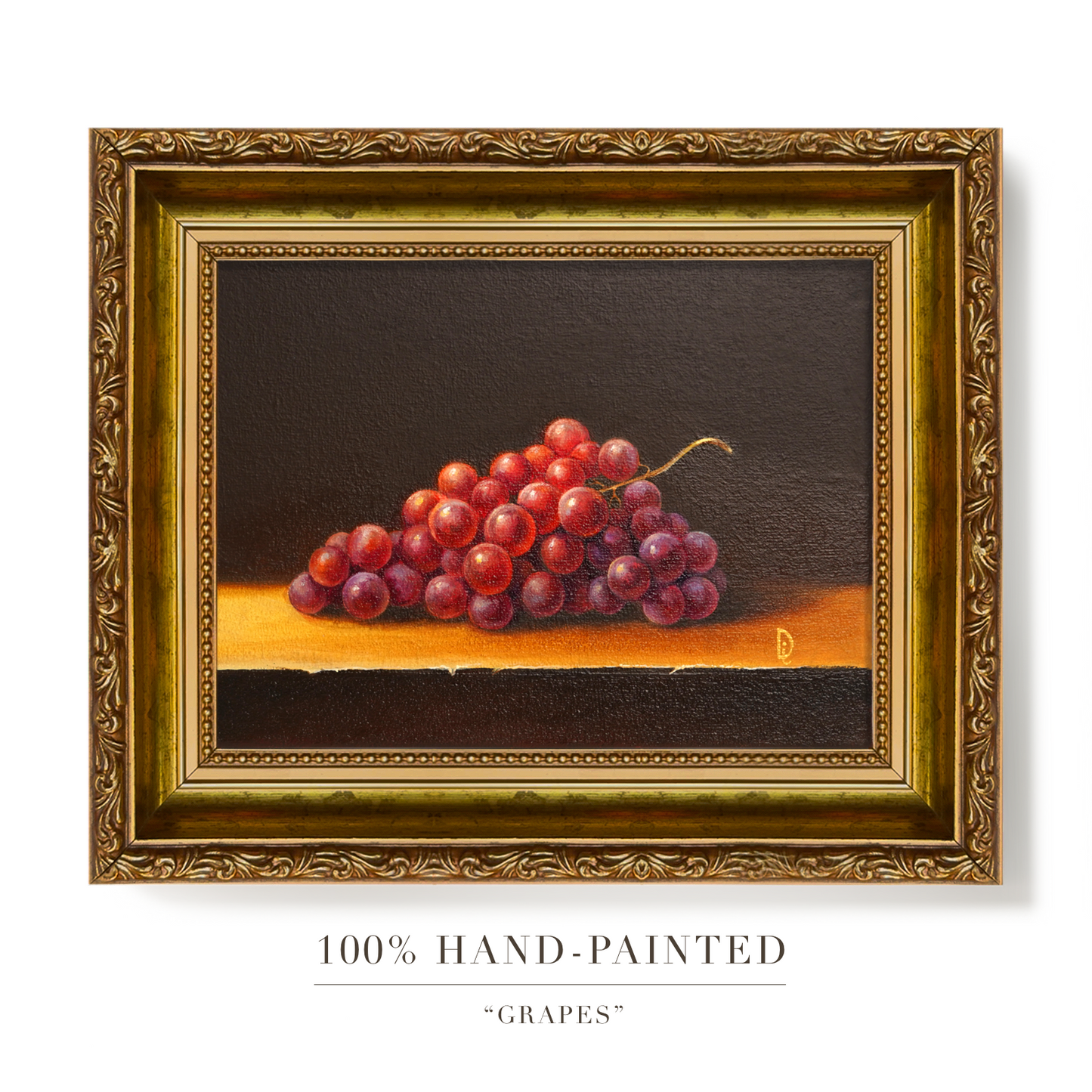 Original Grapes Oil Painting