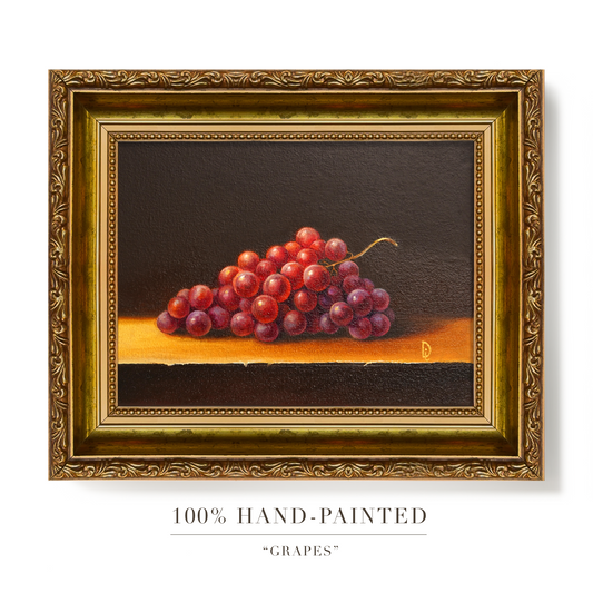 Original Grapes Oil Painting