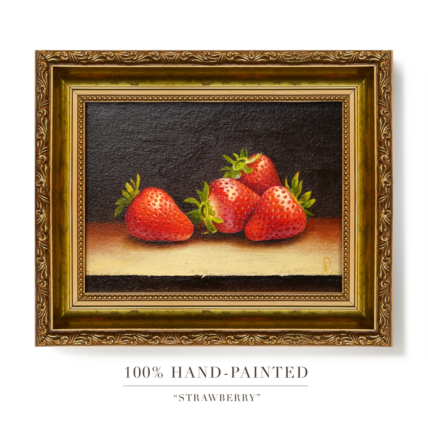 Original Strawberries Oil Painting