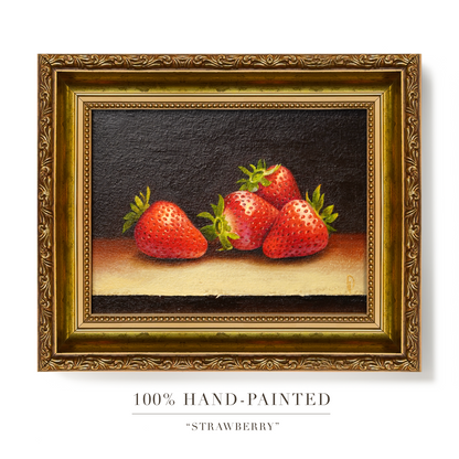 Original Strawberries Oil Painting