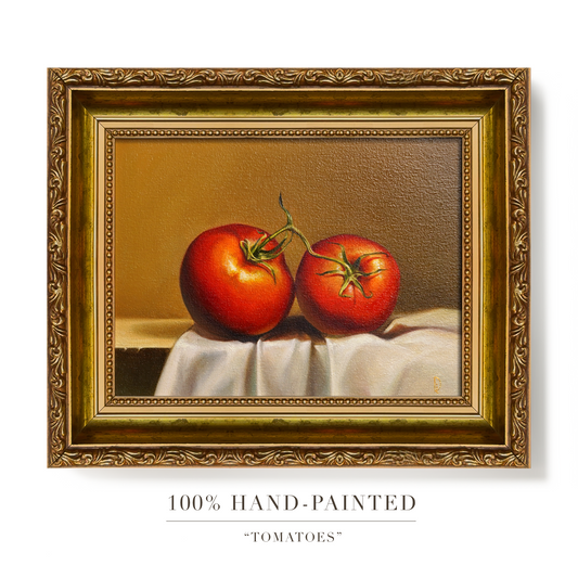 Original Tomatoes Oil Painting
