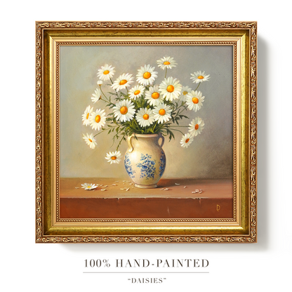 Original Daisies Oil Painting