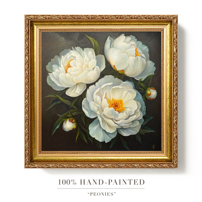 Original Peonies Oil Painting