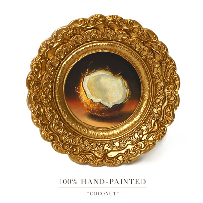 Original Coconut Miniature Oil Painting