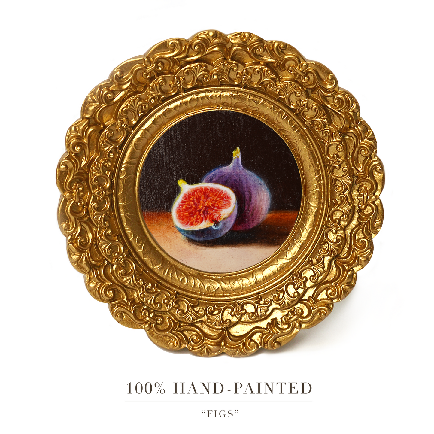 Original Fig Miniature Oil Painting