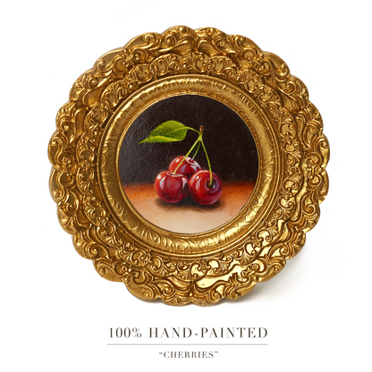 Original Cherry Miniature Oil Painting