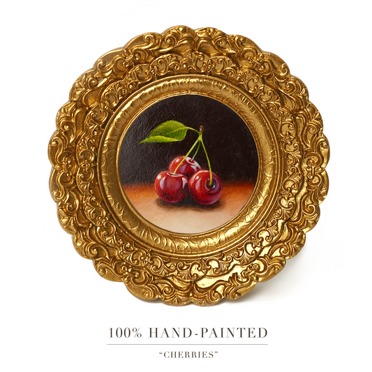 Original Cherry Miniature Oil Painting