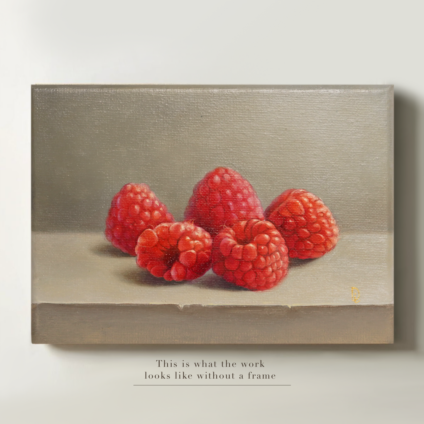 Original Raspberries Oil Painting