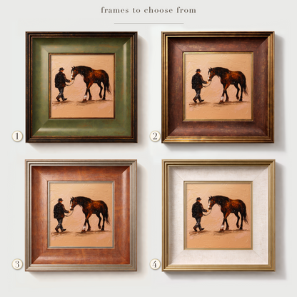 Original Cowboy and Horse Oil Painting