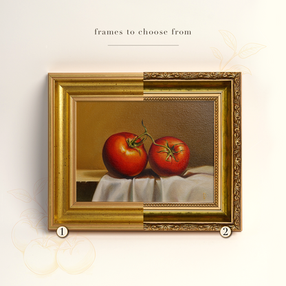 Original Tomatoes Oil Painting