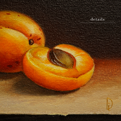 Original Apricots Oil Painting