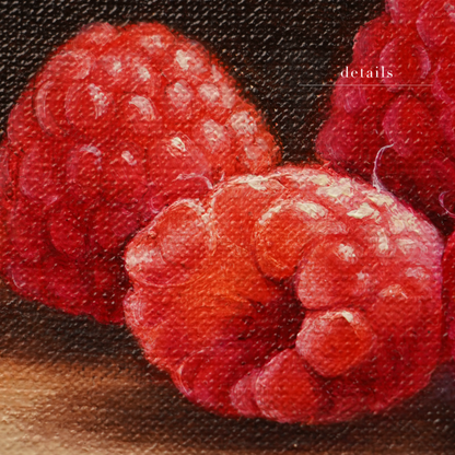 Original Raspberries Oil Painting