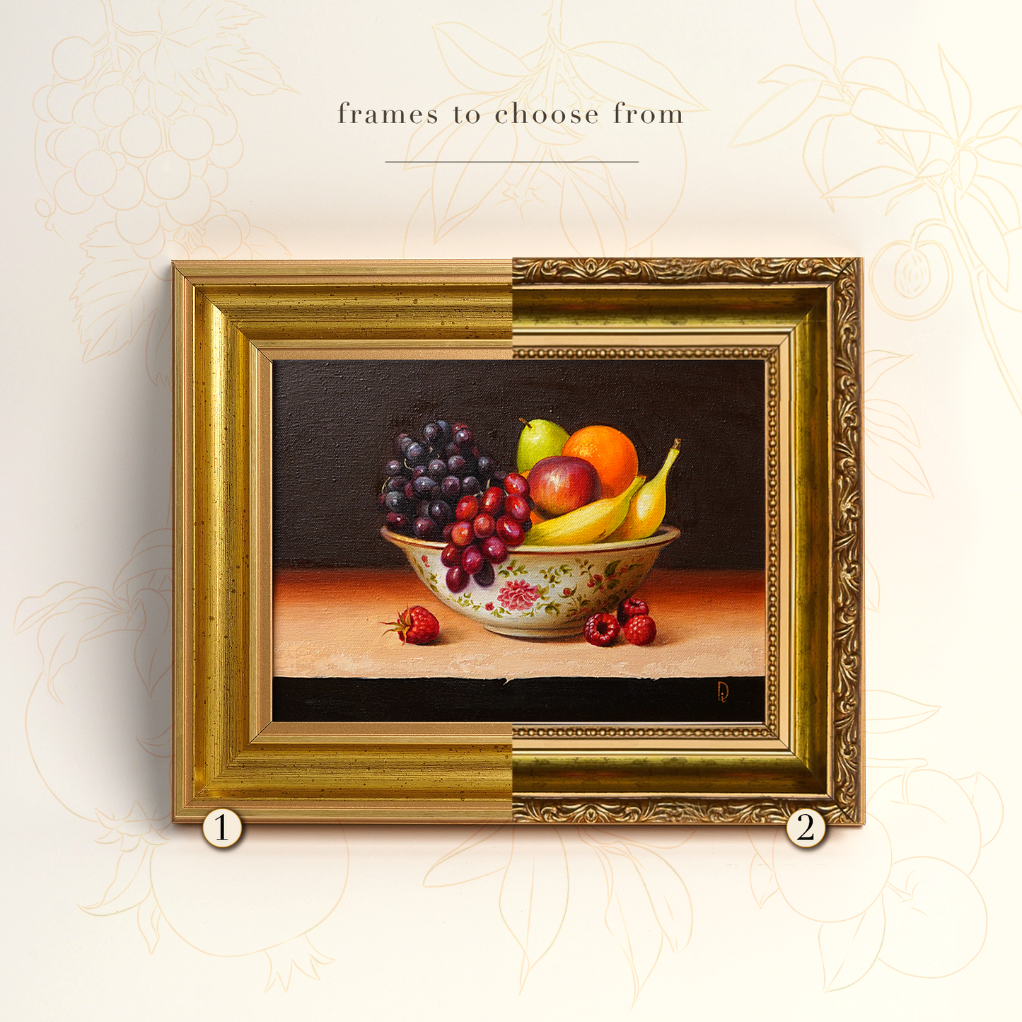 Original Fruits Oil Painting